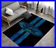 Blue Ford Mustang Area rug, Mens Cave Decor, Ford Car Living-room Decoration