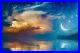 FLEECE PHOTO WALLPAPER Self Adhesive XXL Bedroom Clouds Stars 3D Wallpaper 2344