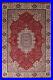 Floral Red/ Ivory Traditional Indian Area Rug 6×9 Handmade Wool Carpet